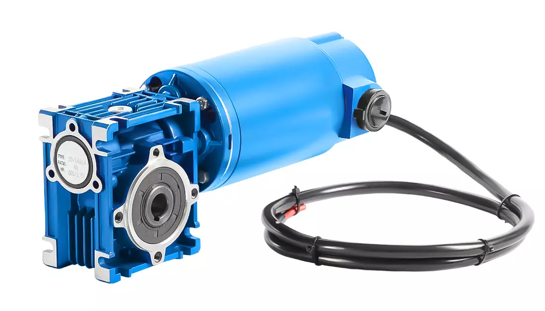 CMRV040 DC100-2, 24V, 0.14 kW, 30 rpm, IP40 Worm Gearbox Motor